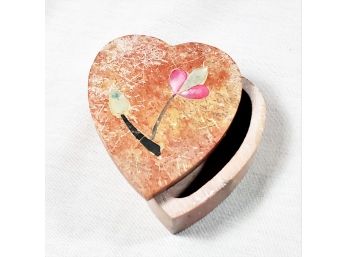 Heart Shaped Stone Jewelry Box