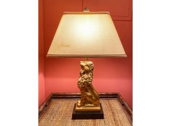 Robert Abbey Brass Lion Lamp