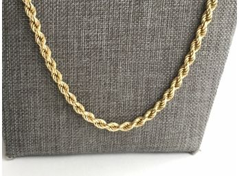 14K Gold Tested 30' Rope Chain 1.72 Grams