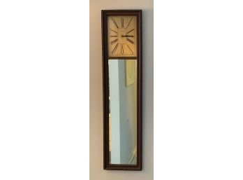 Van Dusen & Stokes Co. Wall Mirror With Clock Inset Top