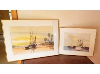 2 Ed Bookmyer Signed Watercolors