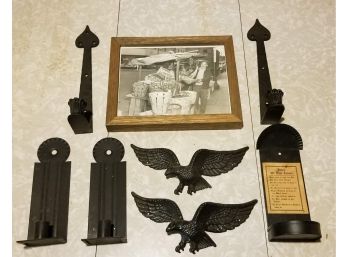 Vintage Photo And Candle Holders(SF96)