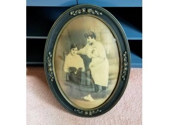 Oval Dome Glass Antique Photograph(SF76)