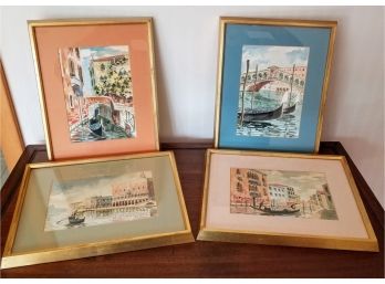 4 Venice Themed Watercolors(SF40)