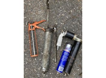 Vintage Oil Cans A Grease Gun And Others
