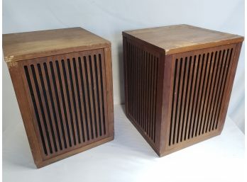 Pair Of Vintage Realistic Speakers