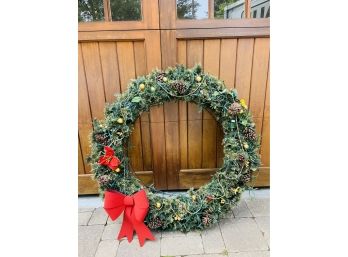 HUGE-ENOURMOUS Top Quality Wreath W/lights WOW
