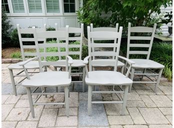 Set Of Grey Dining Chairs