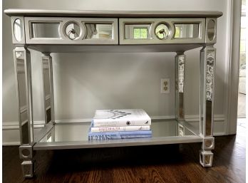Mirrored Console W/Drawers