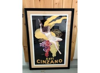 Framed Cinzano Poster