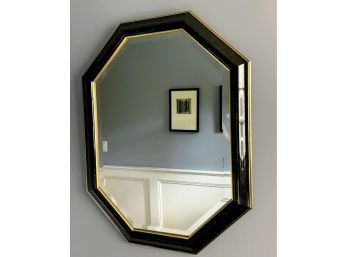 Black/Gold Octagonal Mirror