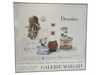 1991 Steinberg Poster For Dessins Gallery  From Gallerie Marght -