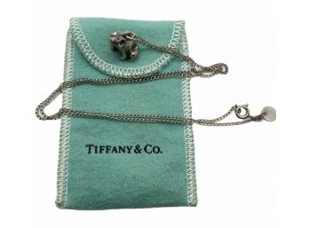 Vintage Tiffany & Co. Sterling Frog On Chain