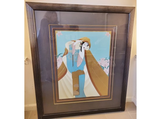 Amazing Framed Lillian Shao Serigraph 'Among The Orchids' Signed & Numberd 18/ 60 - 41.5' X 49.75'