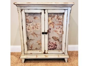 Beautiful Hooker Furniture Hand Painted Floral Cottage Style Small Cabinet
