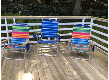 Set  Of 3 Rio Beach Folding Chairs