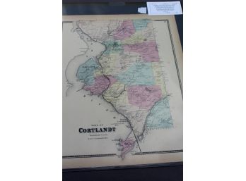 Lot #14 Vintage 19th Century Map Of Cortland & Peekskill NY -  Westchester Co. 1867