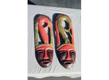 Incredible Wooden Masks Haiti