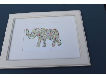 Beautiful Original Watercolor Elephant Of Flowers By Carly
