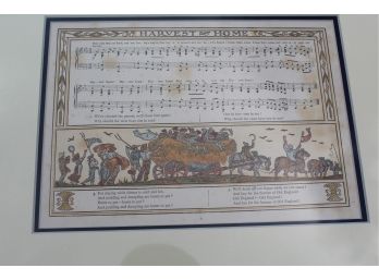 Lot #6  19th Century Song Sheets By Walter Crane Illustrator/Artist 1883 'Harvest Home'