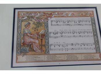 Lot #4 - 19th Century Song Sheets By Walter Crane Illustrator/Artist 1883 'When The Bright God Of Day'