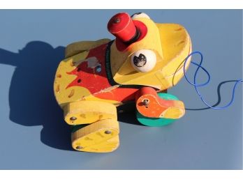 Vintage Fisher Price Pull Toy Buddy Bullfrog (see Video In Description)