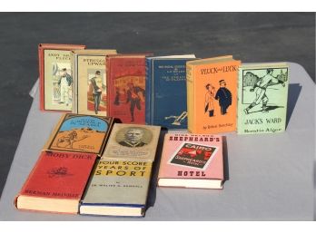 Set Of 11 Vintage Books, 1908-1933 Horatio Alger Embossed Covers
