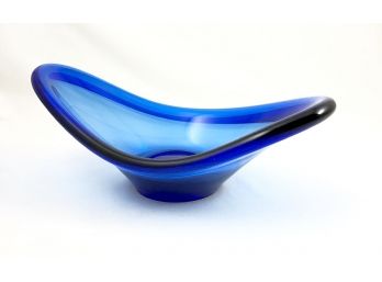 Mid Century Holmegaard Selandia Glass Bowl Designed By Per Lutken