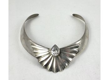Rare Vintage Carol Felley Sunrise Sterling Silver (.925) Collar - Southwestern Jewelry Artist