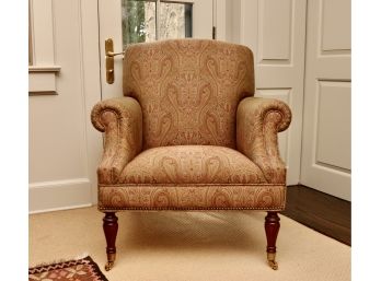 Cameron Collection St. Andrew's Paisley Upholstered Wing Chair (ORIGINAL RETAIL $4,868)