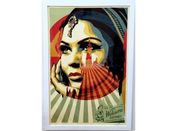 Shepard Fairey - Welcome All Visitors - Artist Signed - Signed Offset Lithograph