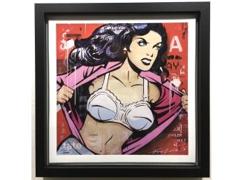 Michael Folkiers - This Is A Job For Wonder Woman - Framed Print