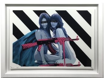 Large Death NYC - Asian Girls LV AK-47 - Signed & Numbered Limited Edition