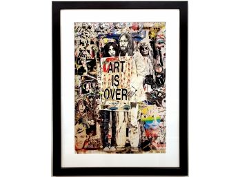 Mr. Brainwash - Art Is Over (here) - Rare Exhibition Poster -  Very Large!!!