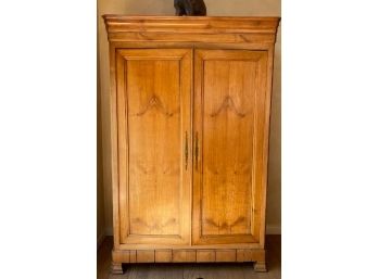 Antique French Country Vintage Pine Armoire