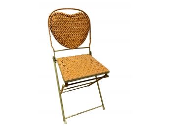 Vintage French Country Folding Chair