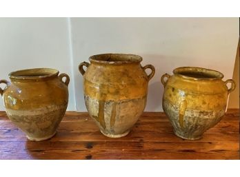 Vintage French Confit Pots Purchased In South Of France