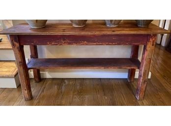 Rustic French Country Style Pine Table