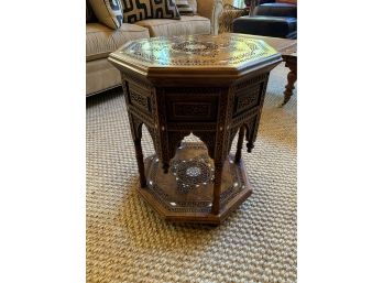 Petite Octagonal Inlay Side Table