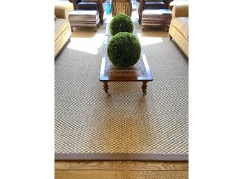 Stark Belgian Weave Sisal Area Carpet W/ Binding