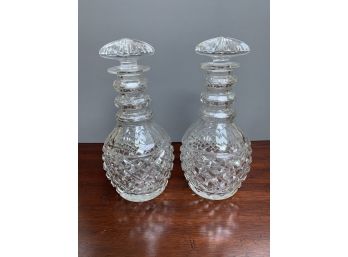 Pair Of Antique Crystal Decanters
