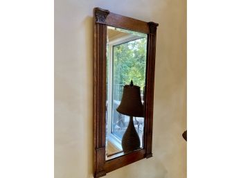 Vintage Petite Oak Mirror