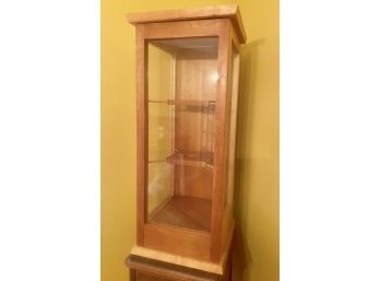 Maple And Glass Display Cabinet