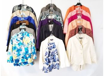 18 Ladies Skirt Suit Sets; Talbots, Tahari, Evan-Piccone, Charter Club