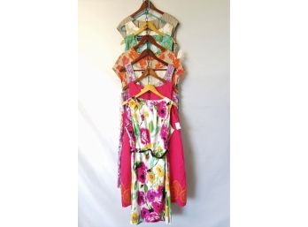 7 Colorful Floral Women's Sleeveless Dresses, TALBOTS, Anne Klein, Jones New York