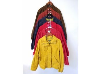 6 Women's Fall Corduroy Shirt Jackets; Eddie Bauer, Gap, Talbots, Ralph Lauren
