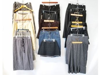 20 Black, Gray & Tan Skirts; Lauren Ralph Lauren, White House Black Market, Kate Hill, Ann Talyor & More!