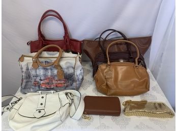 Lot Of Assorted Handbags And Wallets