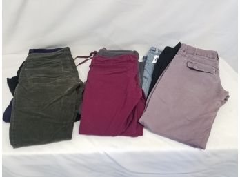 9 Pairs Of Assorted Colors Of Women's Pants Gap, Old Navy