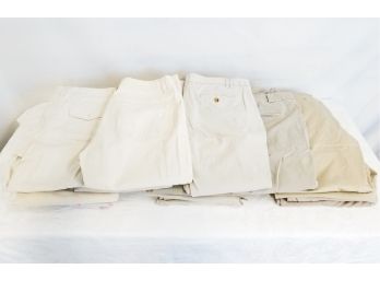 20 Pairs Women's Khaki Colored Pants; Chicos, Talbots, Ann Taylor & More!